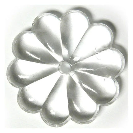 Rosette Bead Crystal 25mm Clear Prism with Hole Through