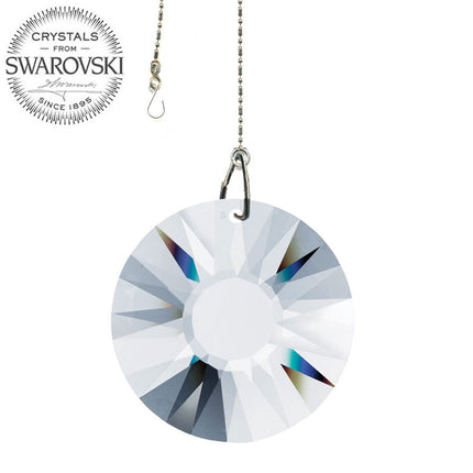 Crystal Suncatcher 40mm Swarovski Strass Clear Sun Disk Prism