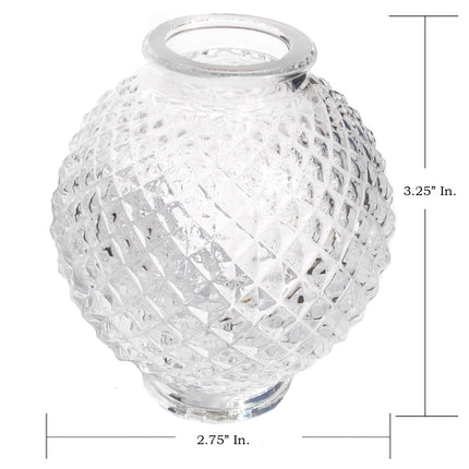 3.25-inch Crystal Column with 25mm Center Hole