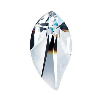 Swarovski Strass Crystal 40mm Clear Leaf prism