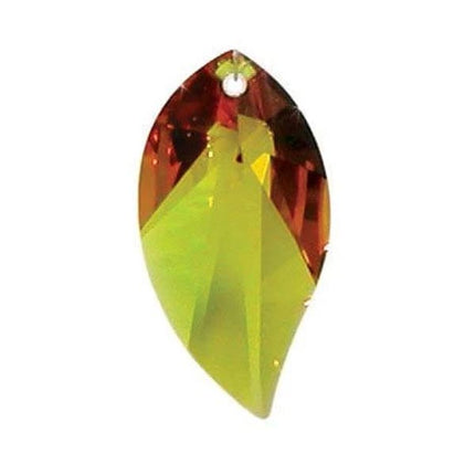 Swarovski Strass Crystal 40mm Topaz Leaf prism
