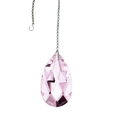 Crystal Suncatcher Almond Prism 2 inch Swarovski Strass Rosaline Almond Prism