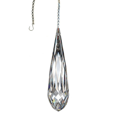 Crystal Suncatcher Briolette Prism 4 inch Swarovski Strass Clear Prism