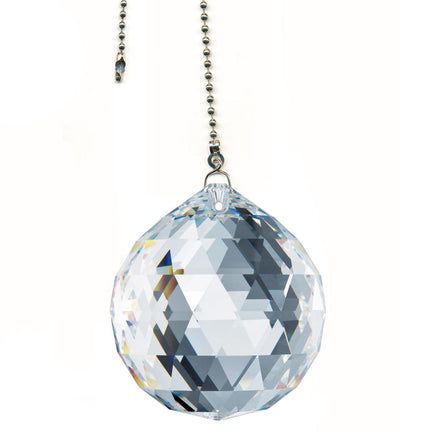 Crystal Fan Pulls Swarovski Strass crystal 40mm Clear Ball Prism