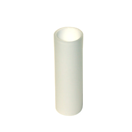 White Glass Candelabra Base Candle Cover or Candle Sleeve 3.75 inches