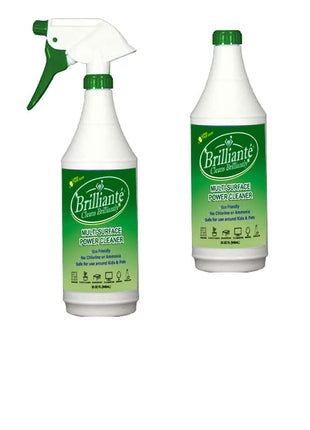 Brilliante Cleaner Multisurface Spray 32oz Bottle & Refill Bottle