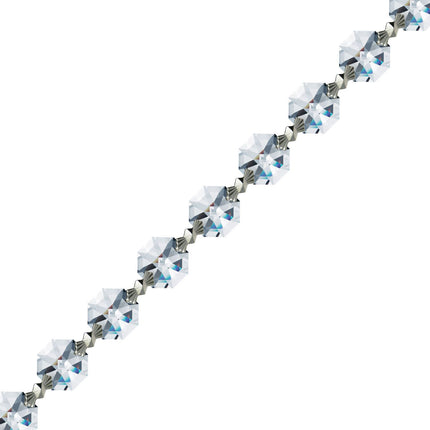 Crystal Garland Swarovski Strass Clear Octagon Lily Prisms Crystal Strand
