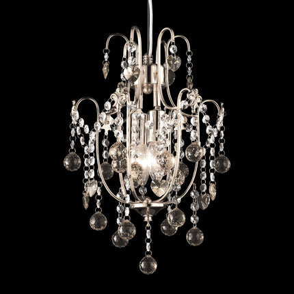 Crystal Chandelier W:11" x H:16" Genuine Magnificent Crystal Prisms 2 Lights-CrystalPlace