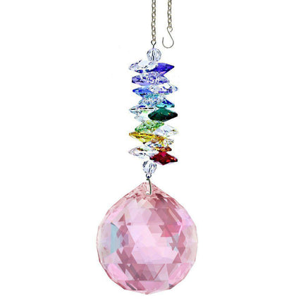 Crystal Ornament Suncatcher Rosaline Crystal Ball Rainbow Maker Made with Swarovski crystals