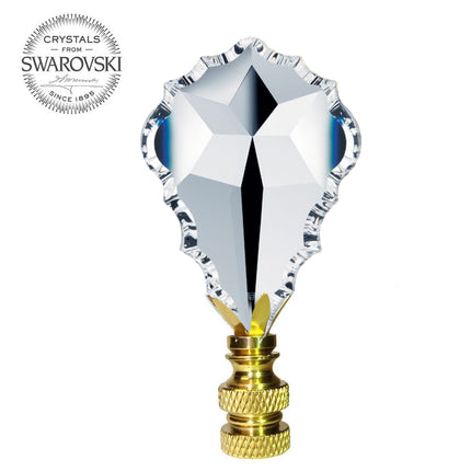 Lamp Shade Finial Clear Pendant Swarovski Strass Crystal