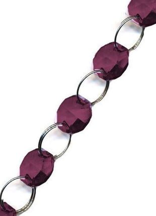 Magnificent Crystal Garland Amethyst 40 inch Strand with Rings