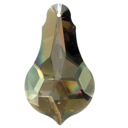 Bell Pendalogue Crystal 4 inches Golden Teak Prism with One Hole on Top