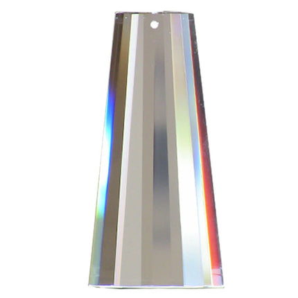 Obelisk Crystal 80mm Clear Prism, One Hole on Top