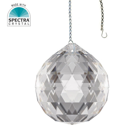Crystal Suncatcher Swarovski Spectra Prism 50mm Faceted Crystal Ball Amazing Brilliance