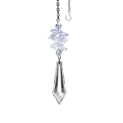 Crystal Suncatcher Ornament crystal Icicle prism Clear Rainbow Maker Made with Swarovski crystals