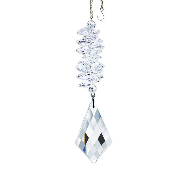 Crystal Ornament 5 inch Suncatcher Kite Prism Clear Rainbow Maker Made with Swarovski crystals