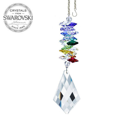 Crystal Suncatcher 5-inch Ornament Clear Kite Crystal Rainbow Maker Made with Swarovski crystals