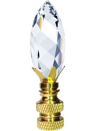 Lamp Finial Swarovski Strass Clear Twist Prism Dazzling Lamp Shade Finial